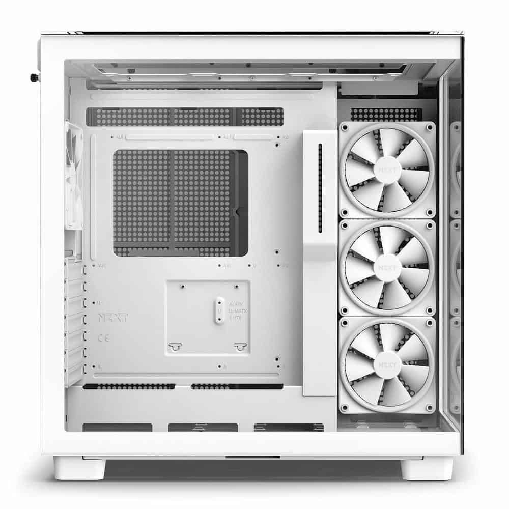 (image for) NZXT H9 Elite White Mid Tower Tempered Glass PC Gaming Case